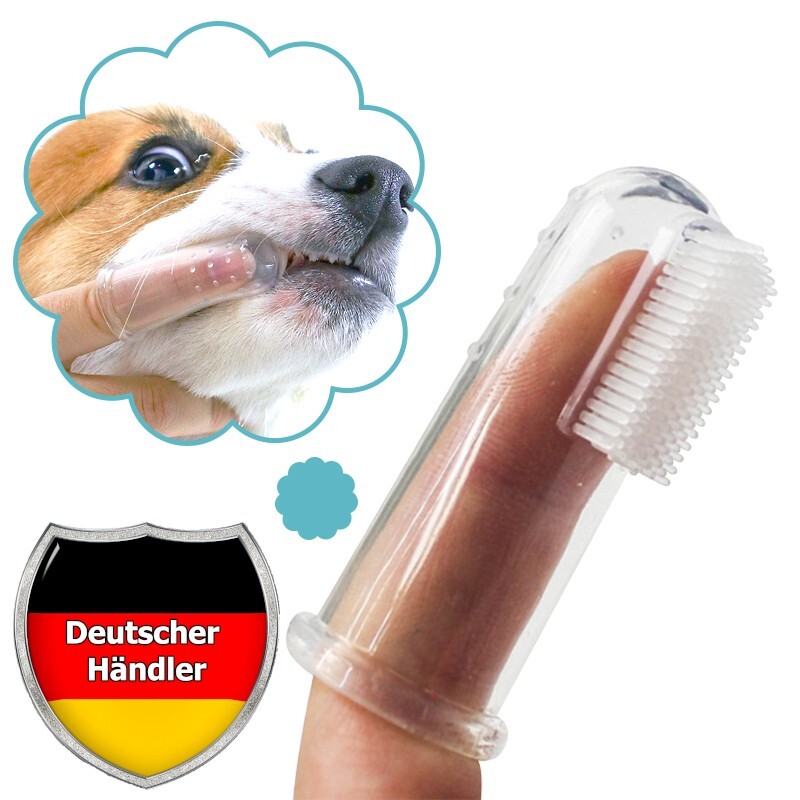 Fingerzahnbürste Für Hunde & Katzen – 2er Set – Entfernt Zahnstein, Massiert Zahnfleisch – Aus Robustem Kunststoff