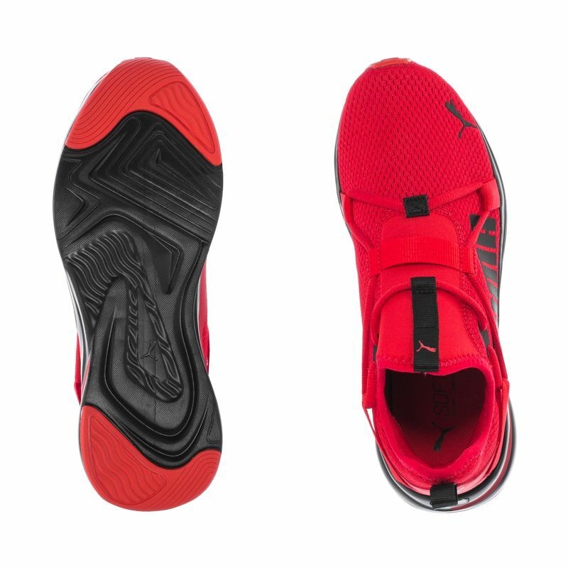 Pre-owned Puma Softride Rift Slip-on Bold - Mens 194514-03 Righ Risk Red/black Shoes