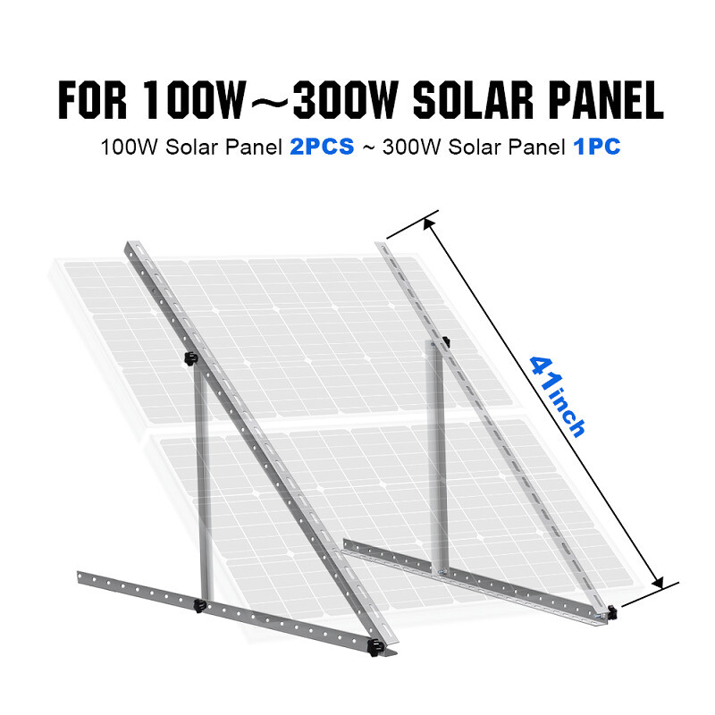 PFCTART 41 inches Adjustable Solar Panel RV Tilt Mount Brackets For RV Roof Boat