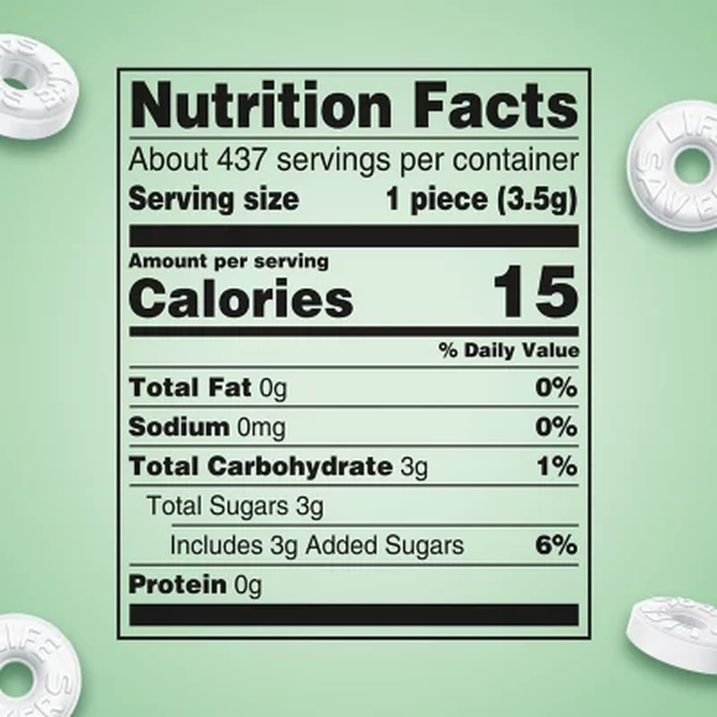 Life Savers Wint-O-Green Breath Mints Bulk Hard Candy, Party Size (53.95 Oz.)