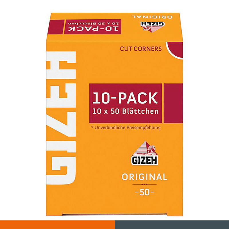 Gizeh Original Zigarettenpapier Drehpapier 10 x 50 Blatt