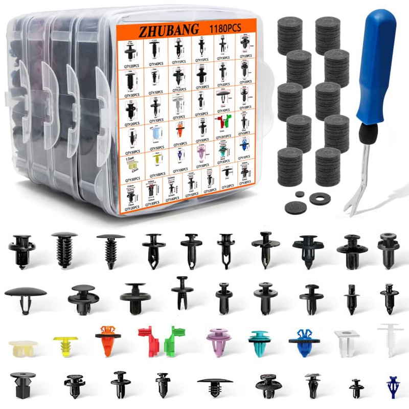 Kit de 1281 clips de retención de empuje para panel de puerta de coche