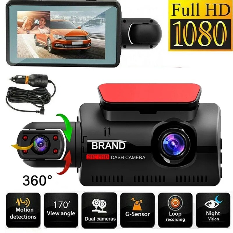 G Sensor Dvr Front And Rear Camera