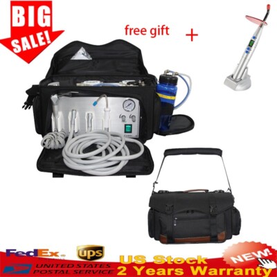 Portable Dental Turbine Unit Air Compressor Suction Syringe Handpiece Bag