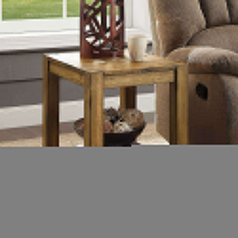 Bryant Solid Wood End Table, Rustic Maple Brown Finish Free shipping