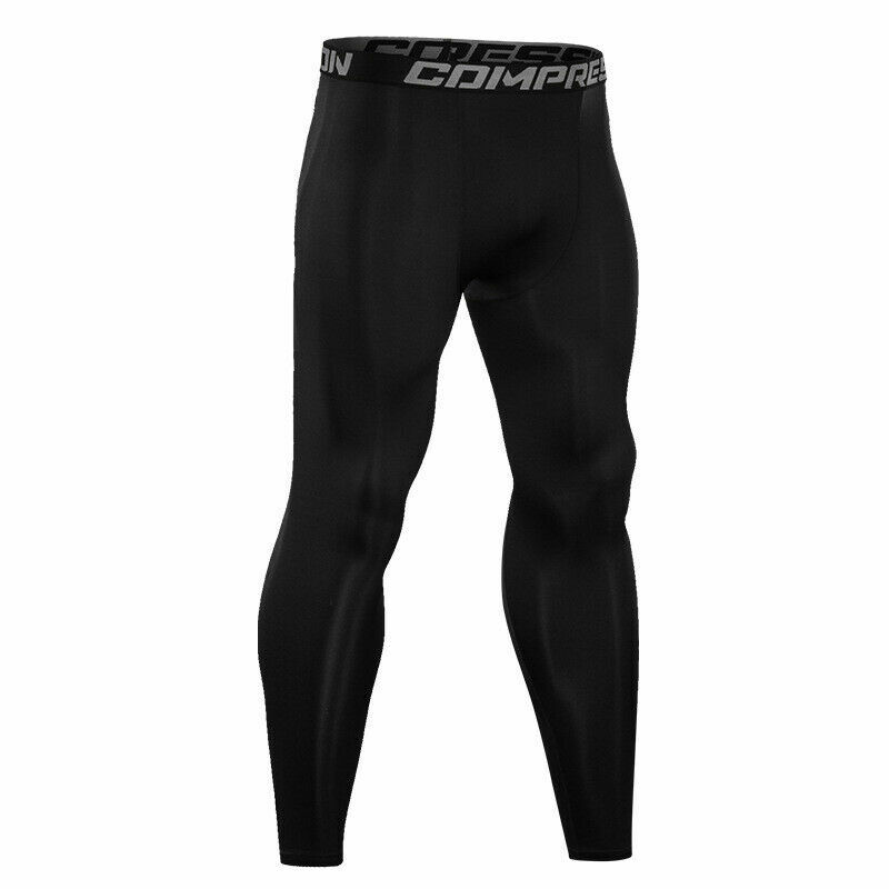 Man's Compression Base Thermal Layer Workout Leggings Gym Sports Training Pants