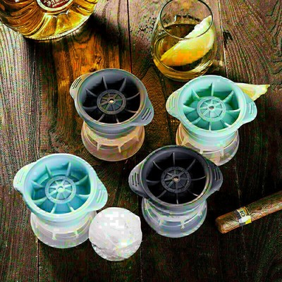 Sphere Round Ice Ball Maker Easy Release Silicone Ice Cube Mold Cocktail Whiskey