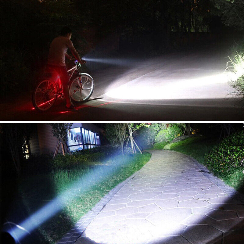 Tactical LED Flashlight Torch 800 Yards Hunting White Light Rechargeable Coyote