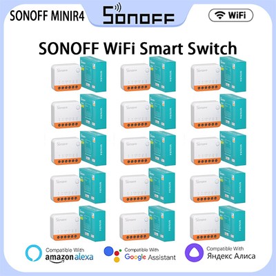 SONOFF MINIR4 WiFi Smart Switch 10A 2-Way Control Mini Extreme Smart Home Relay