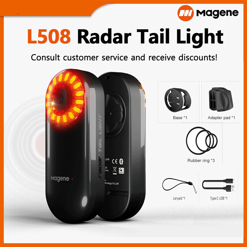 Radar Waterproof Taillight New Cycling Usb Brake Sensor Light