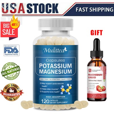 Potassium Magnesium Drops High Absorption,Improved Sleep,Stress & Anxiety Relief