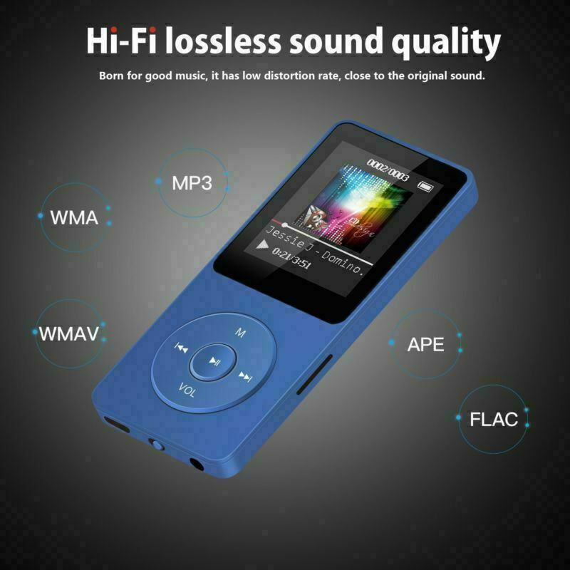 Portable 8GB Multifunction Music Lossless AVI MP3 Player 70 Hours Playback Sound