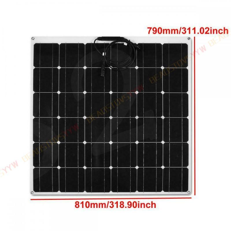 18V 200W Watt Flexible Solar Panel For Car Battery/Boat/Camping/RV Charger