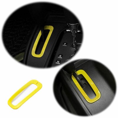 ABS Yellow Central Console Gear Shift Decor Ring For Jeep Wrangler JK 2011-2017