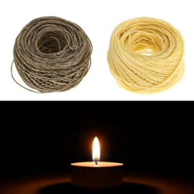 61M / Rollen Hanf Docht Kerzendocht Bienenwachs Für Kerze Docht DIY Zubehör