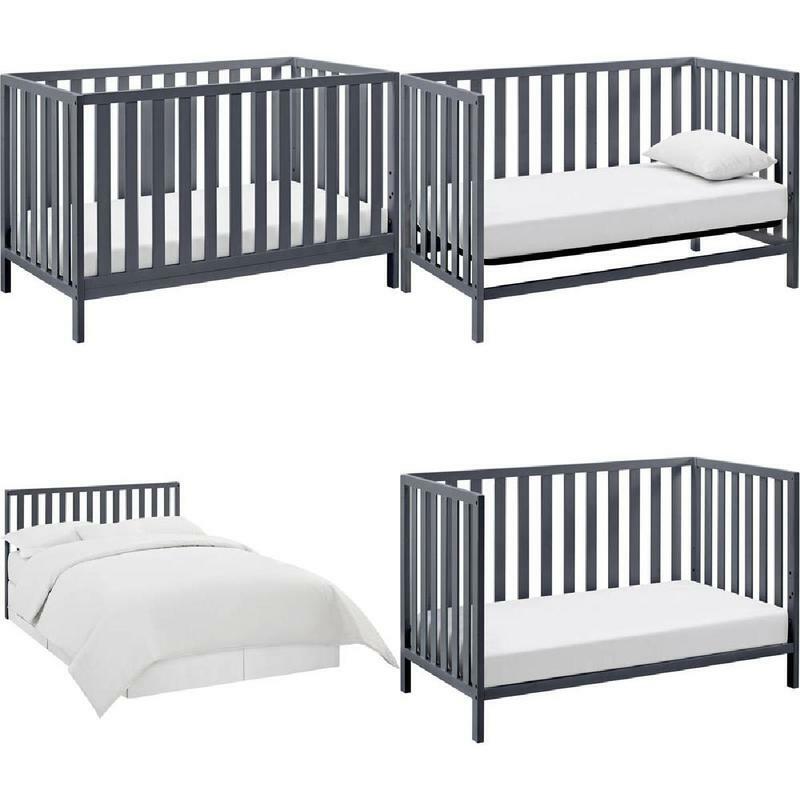 Child Baby Nursery Crib Convertible Toddler Full Size Bed Daybed