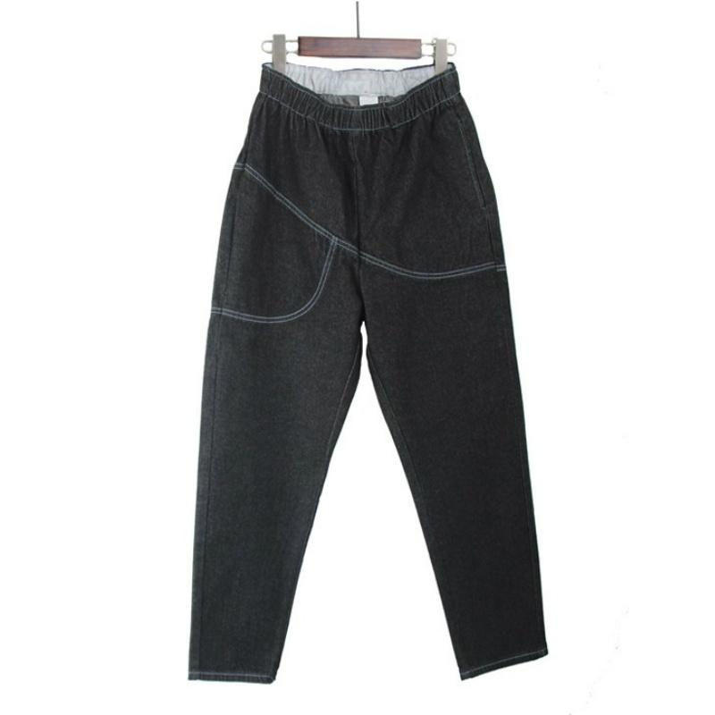 Womens baggy cropped jeans
