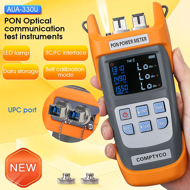AUA-330U/AUA-330A Handheld PON Power Meter Optical Fiber PON OPM FTTX/ONT/OLT 13