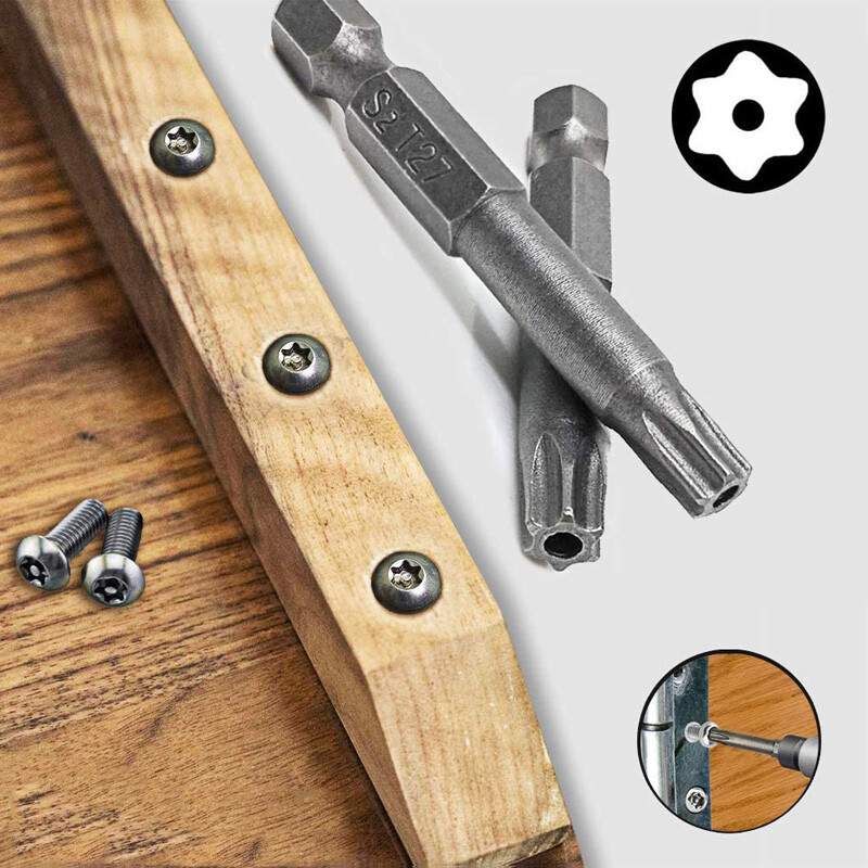 23PC Torx Bit Set Quick Change Connect Impact Driver Drill Security Tamper Proof