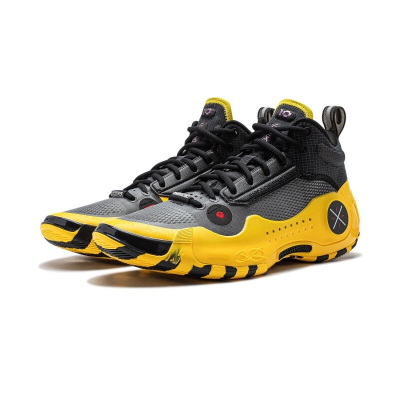 Pre-owned Li-ning Way Of Wade 10｜caution｜men's Competition Basketball Shoes Abas115-10 In Yellow