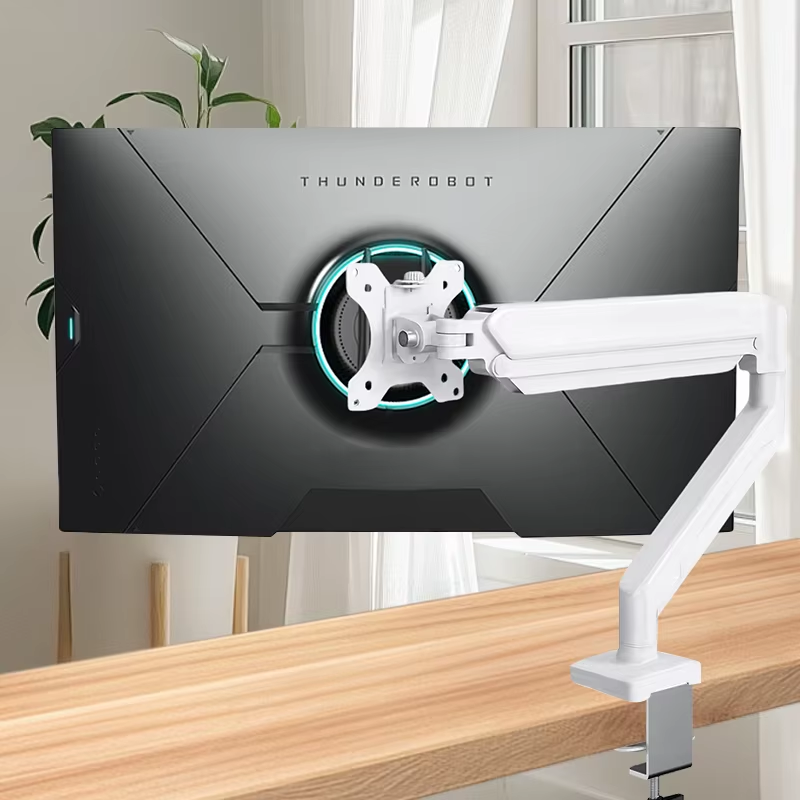 Single Monitor Mount for 13″–32″ Screens, Height Adjustable Monitor Arm with C-C