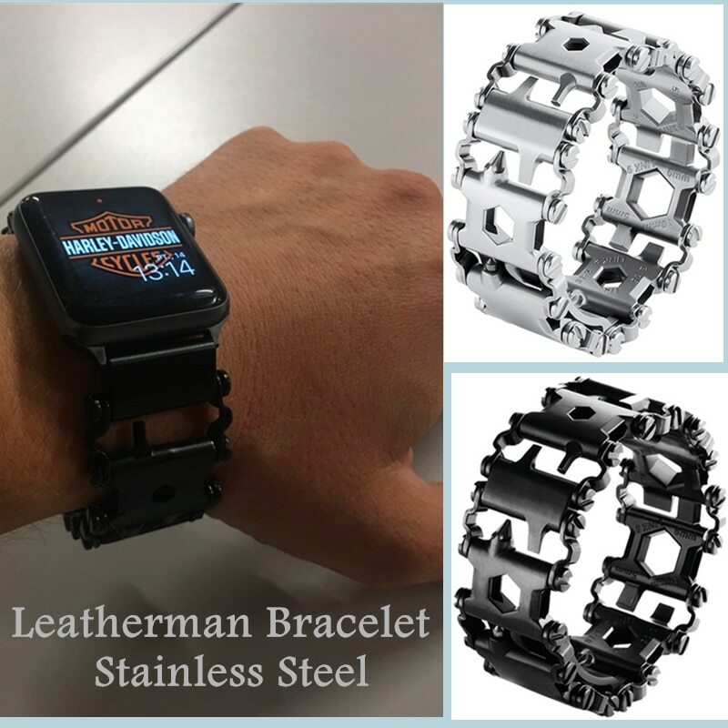 Stainless Steel Watch Band Multifunction Tool Strap for Apple