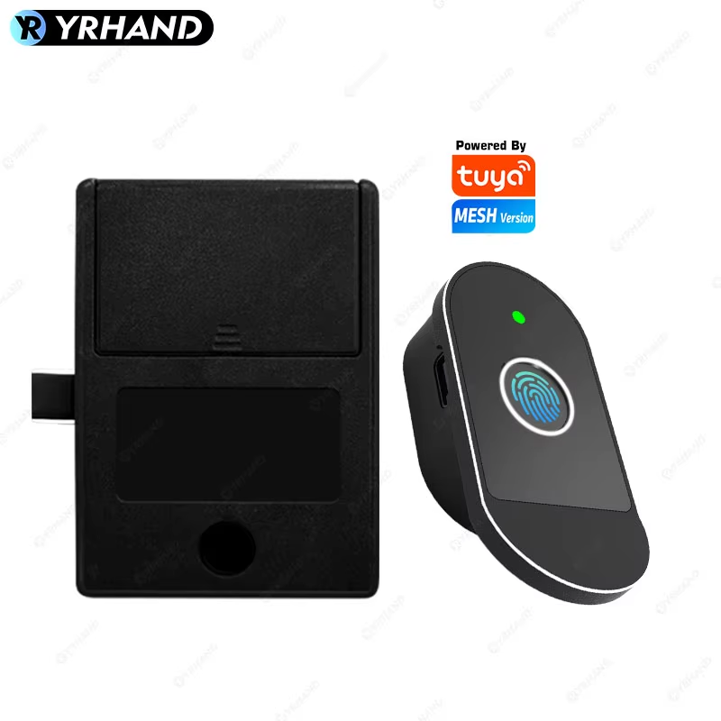 Smart Cabinet Lock Fingerprint & Tuya APP Control, Biometric Keyless Entry Remot