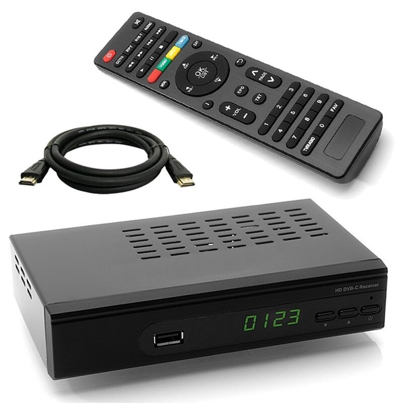 HD Kabel Receiver WWIO Trinity Digital DVB-C USB SCART HDMI LAN (Xoro 7660 7618)