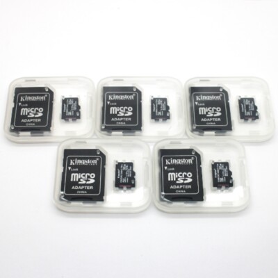5 Pack of Kingston 32GB Canvas Select Plus 100MB/s MicroSDHC Cards SDCS2/32GBCJ
