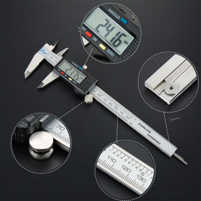 6'' 150mm Stain Steel Digital Vernier Caliper Electronic Gauge Measure Tool 