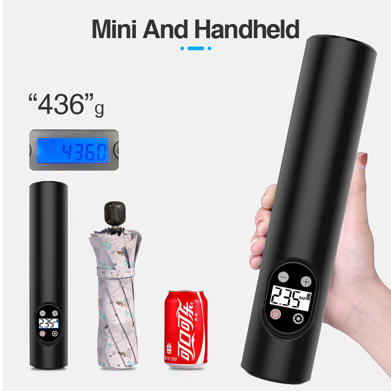 150PSI Car Tire Electric Wireless Pump Mini Inflator Air Bike Rechargeable