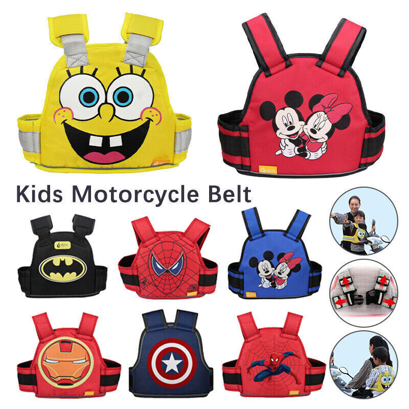 Kids Harness Chest Motorcycle Protective Motorbike Safety Belt Carrier Straps US