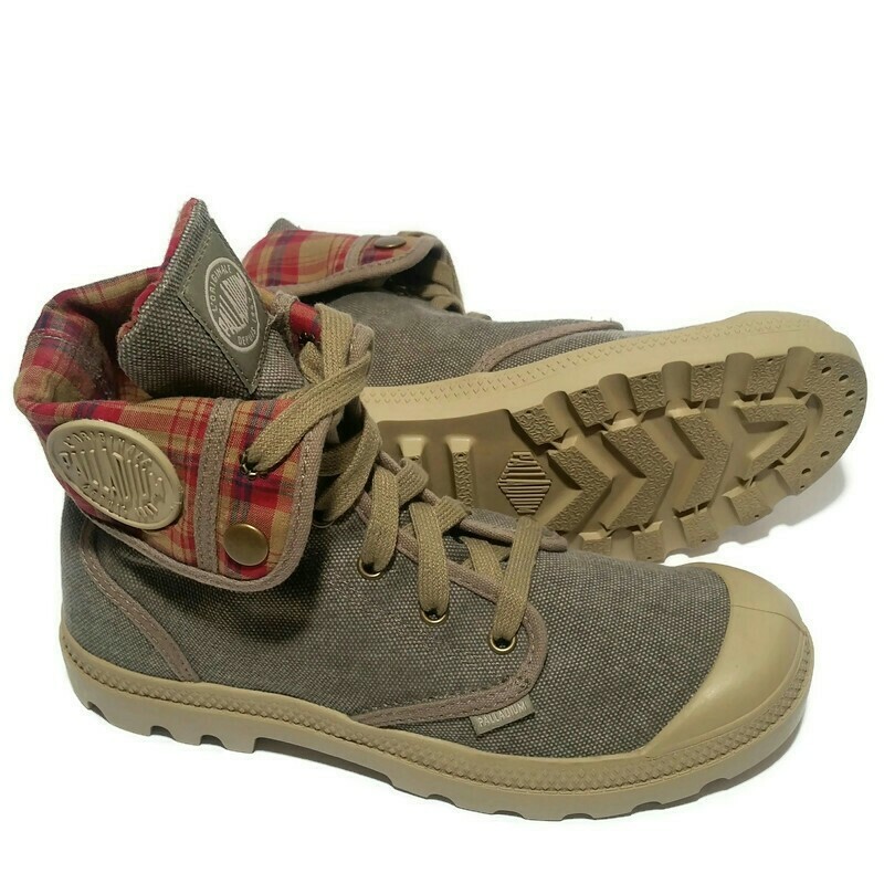 Palladium Baggy Women/'s Canvas Fold-Over Combat Boots