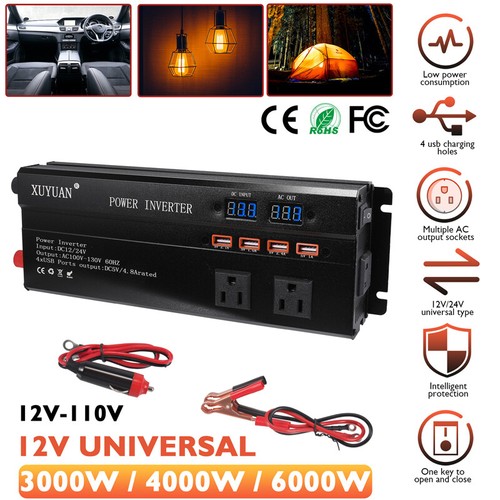 6000W Flexible Solar Panel Kit Solar Power Inverter Generator Home Grid System