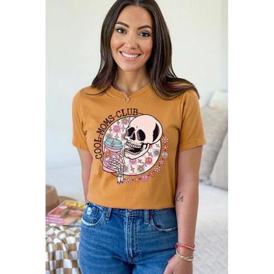 Diona J Mothers Day Cool Moms Club Graphic Tee Shirt Color Natural Size S