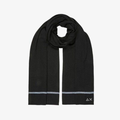 Мужской шарф Sun68 Черный C44102 Basic AI24