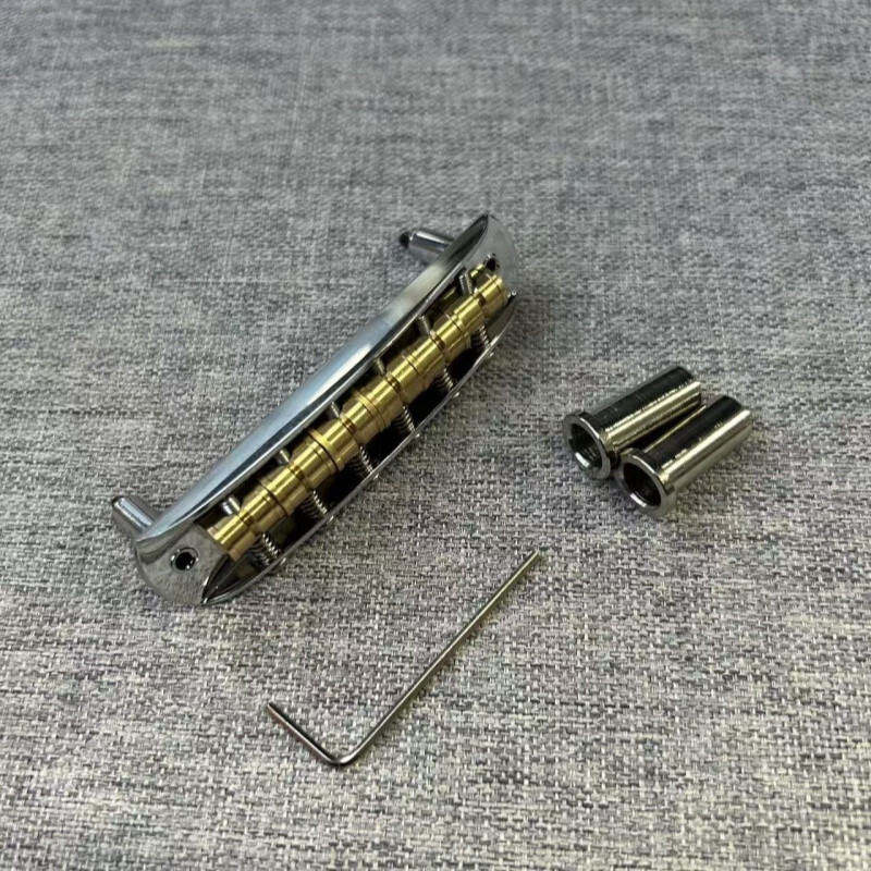 Brass Saddles Mustang bridge,fit Fender Mustang  Jazzmaster Jaguar 9.5"