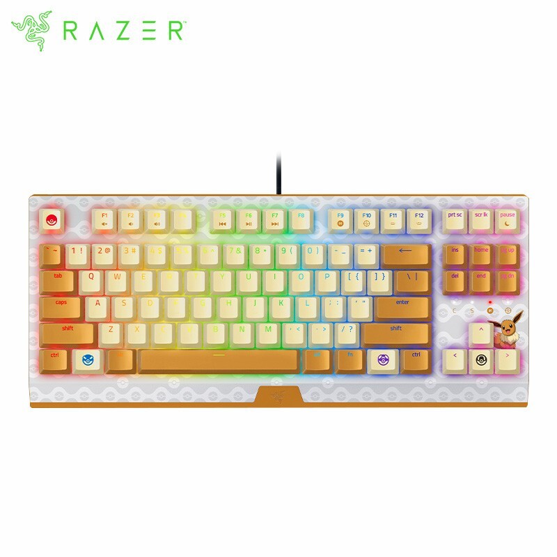 Razer x Pok&eacute;mon Eevee Blackwidow TKL Wired Mechanical Keyboard + Wrist Rest