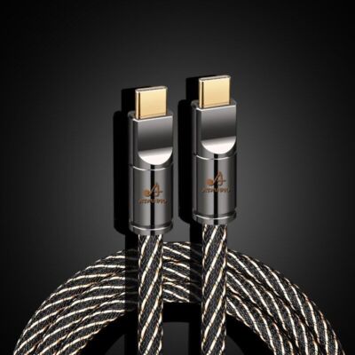 HIFI USB Cable Type A to B 6N OFC Audio Cord Data Digital Gold plated For Phono