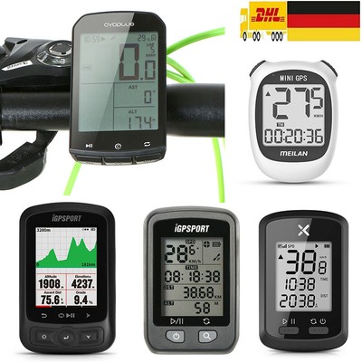 Fahrradcomputer GPS Fahrrad Tachometer Kabellos USB Kilometerzähler Radfahren DE