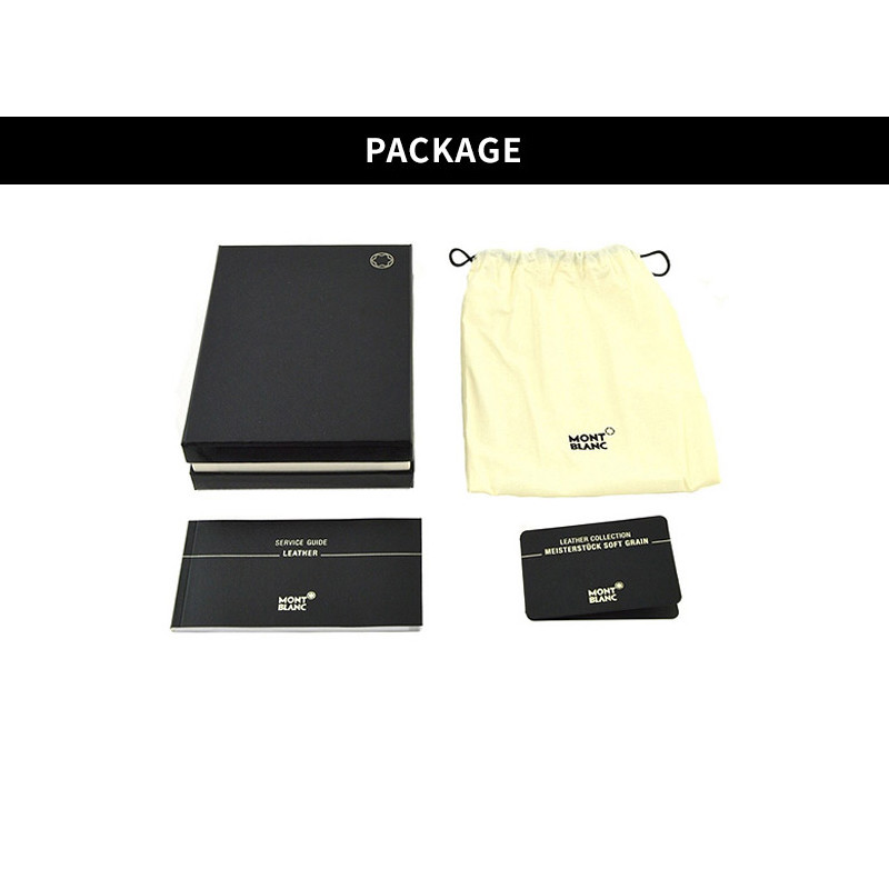 Pre-owned Montblanc Genuine  Sartorial Mens 12 Cc Natural Leather Wallet 113207 View Pocket In Black