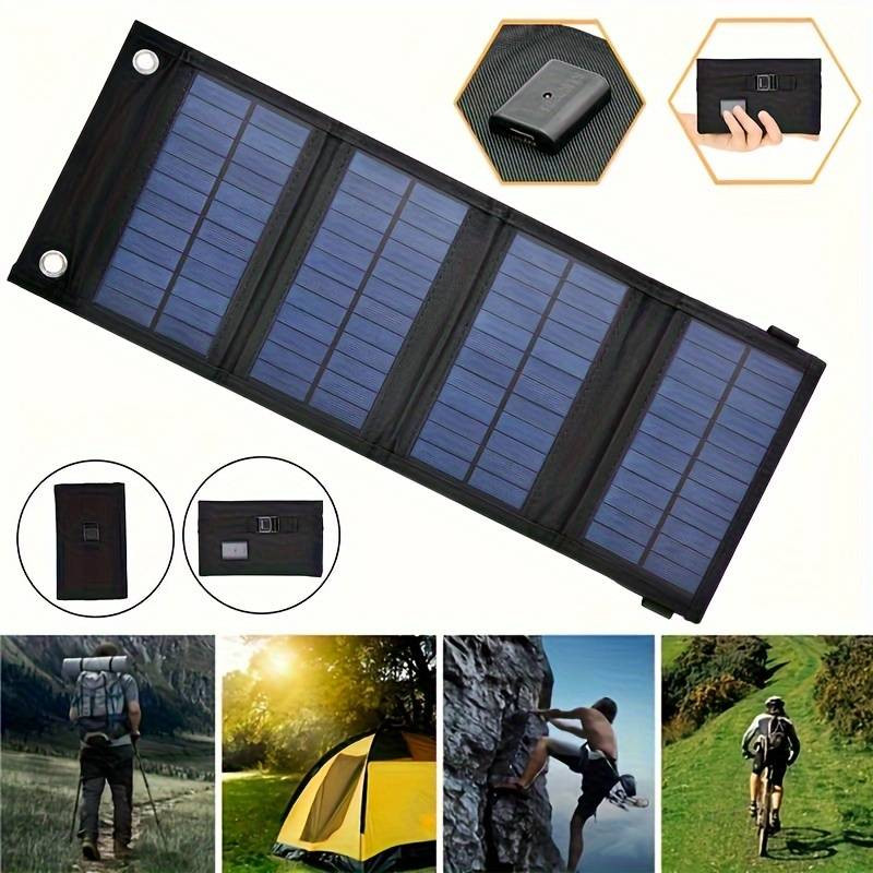 100W USB Solar Panel Kit Folding Power Bank Outdoor Camping