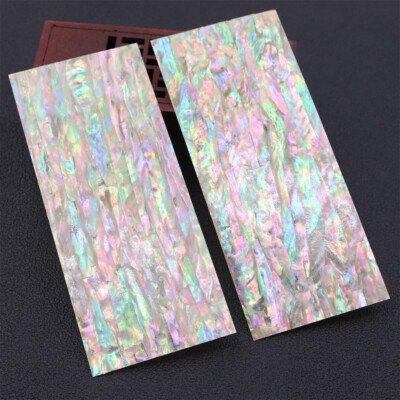 1X Natural Green/Blue Inlay Material Abalone Shell Blanks Size 120x50x0.3mm New
