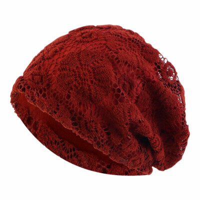 Muslim Women Ladies Lace Mesh Baggy Bonnet Hat Turban Head Wrap Hijab Chemo Caps