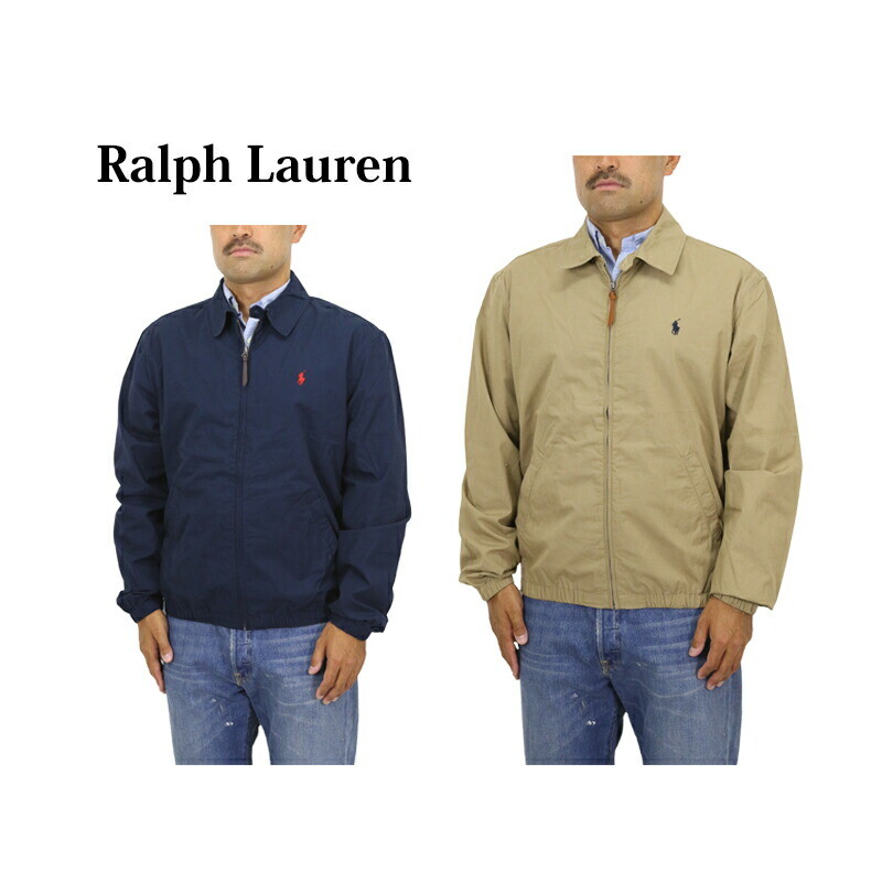 

Мужская хлопковая куртка Harrington с полной молнией Polo Ralph Lauren - 2 цвета -