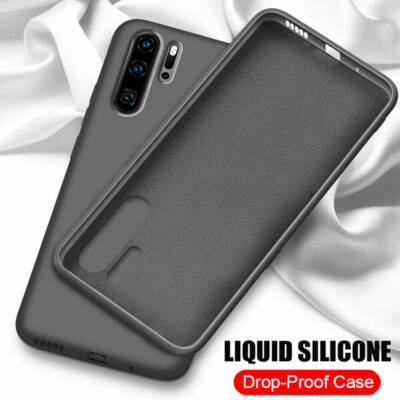 Case For Huawei P50 P40 P30 Pro P20 Lite Mate 40 30 Liquid Silicone Soft Cover