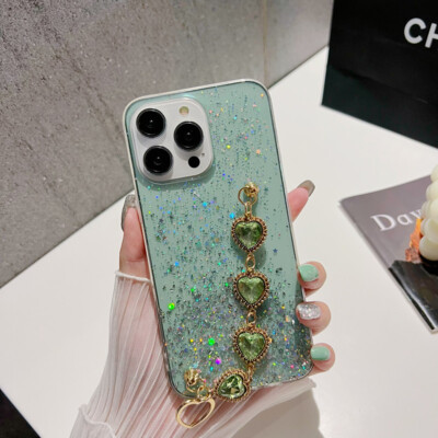 Love Bracelet Glitter Foil Clear Phone Case Cover Skin Women Girl Bling For OPPO