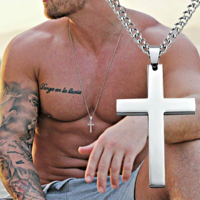 Men's faith necklace clearance