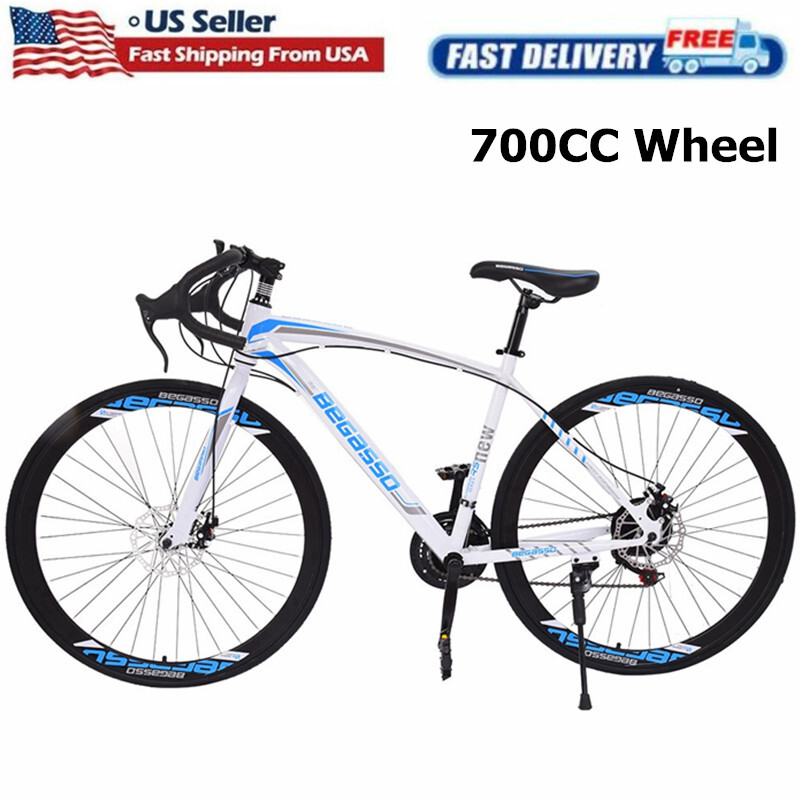 Begasso Shimanos Aluminum Full Suspension Road Bike 21Speed Disc Brakes 700c USA