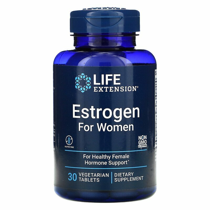 Life Extension Эстроген для женщин 30 таблеток Брокколи/Estro8PN/Солодка/Витекс без ГМО